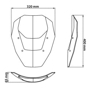 Parabrisas rally version sin radar BMW R1300GS 2024- Â· 3